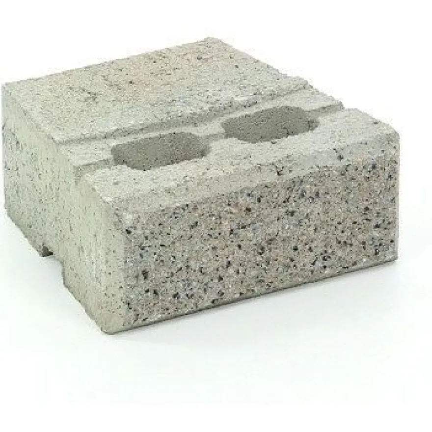 Muurikivi Rudus Muurikko peruskivi, 235x235x100mm, sileä, harmaa