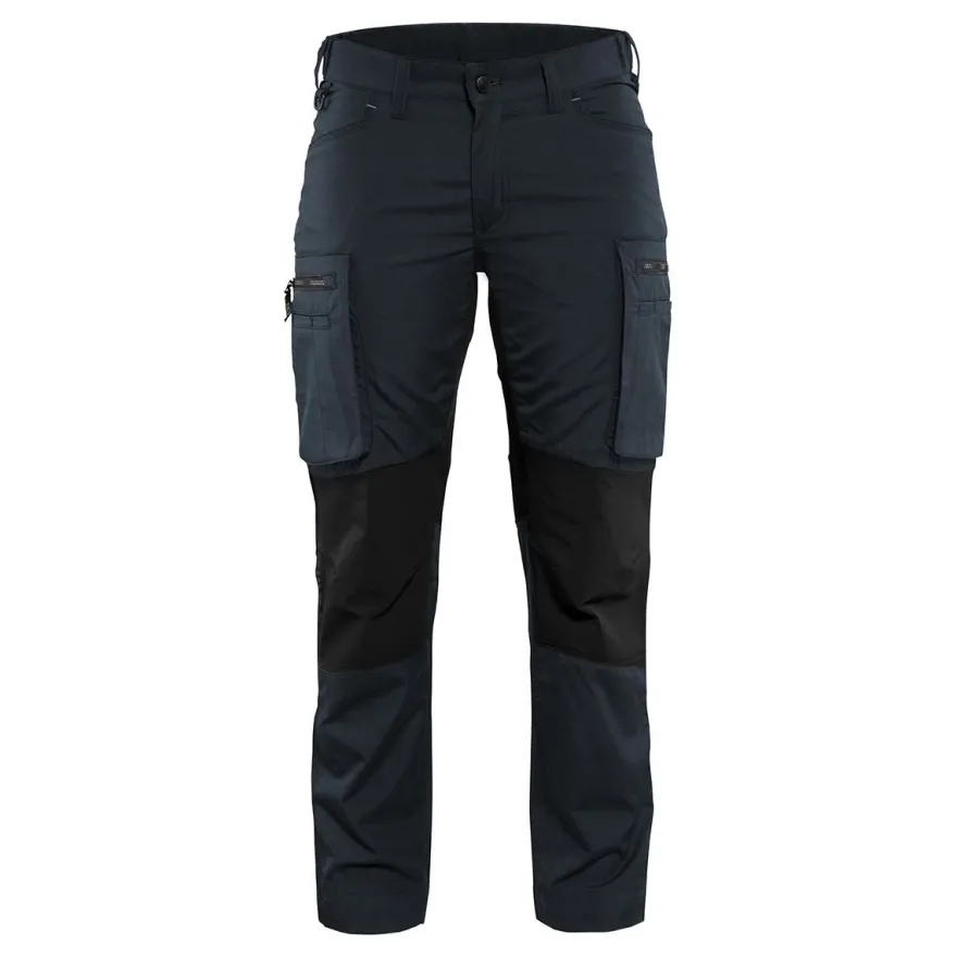 Naisten housut Blåkläder 7159 Stretch, tummansininen/musta