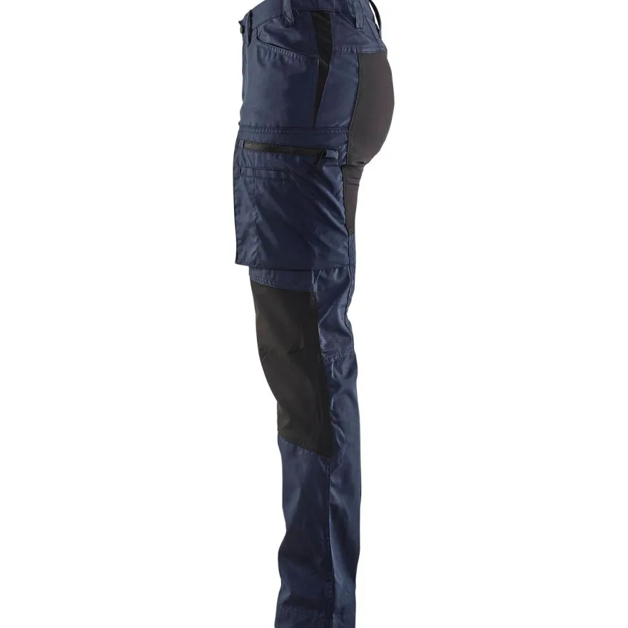 Naisten housut Blåkläder 7159 Stretch, tummansininen/musta