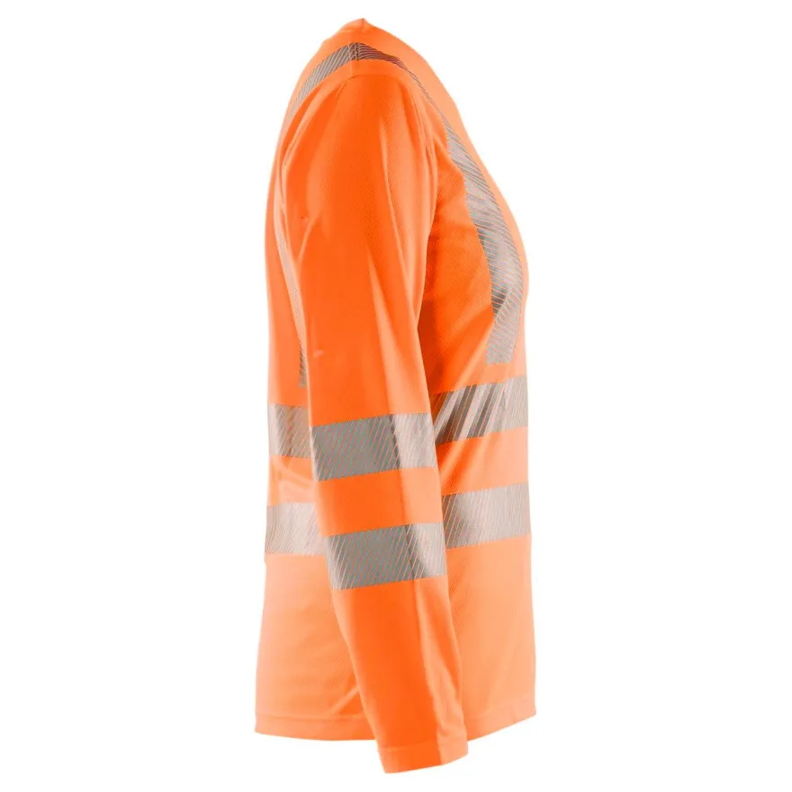 Naisten pitkähihainen t-paita Blåkläder 3485 Highvis, huomio-oranssi