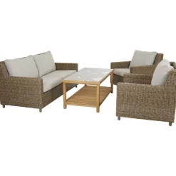 Nojatuoli Brafab Sandkorn, ruskea/beige