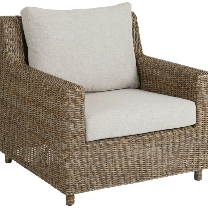 Nojatuoli Brafab Sandkorn, ruskea/beige