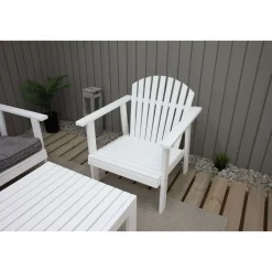 Oleskeluryhmä Baltic Garden Kungshamn 5-istuttava valkoinen