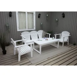 Oleskeluryhmä Baltic Garden Kungshamn 5-istuttava valkoinen