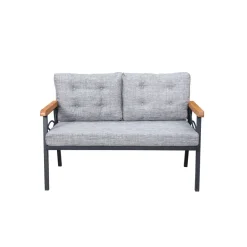 Oleskeluryhmä Linento Garden Damla, 4-istuttava, musta/harmaa