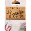 Ovimatto Linento Coco Family, 40x60cm, ruskea
