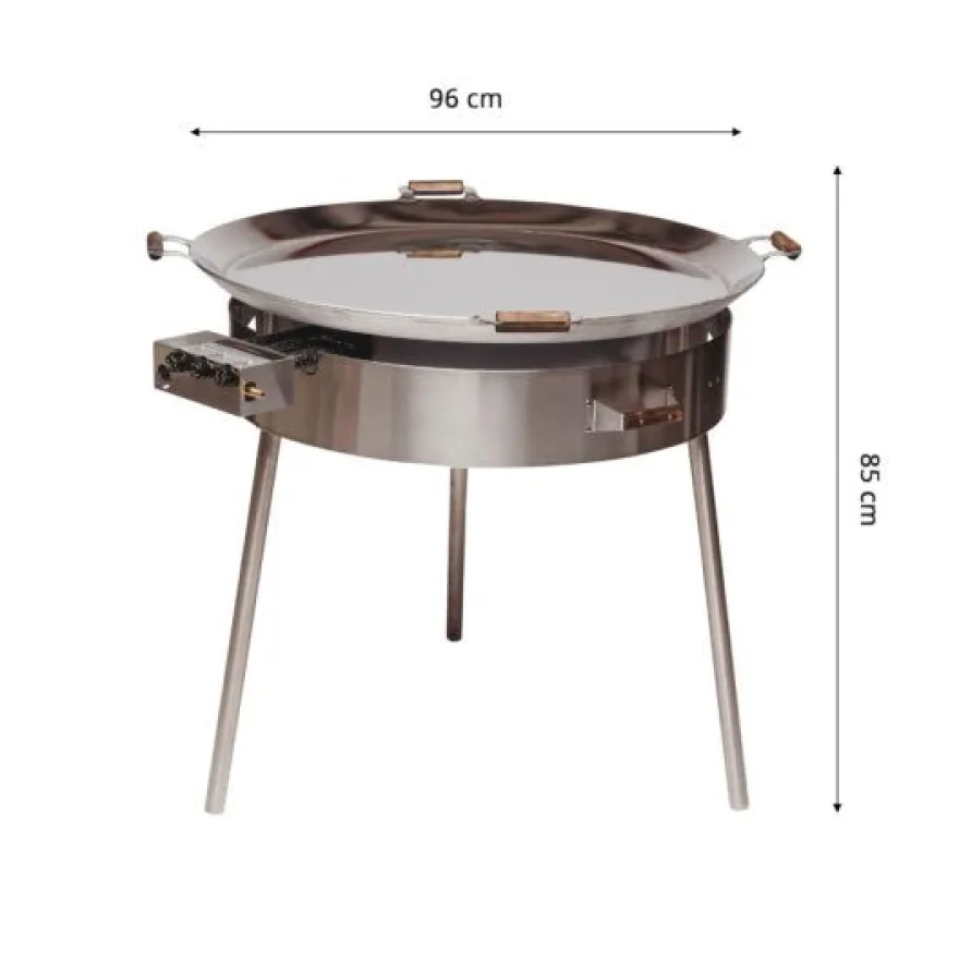 Paellasetti GrillSymbol PRO-960 Ø 96 cm B-600 kaasupoltin säädinletkusetti