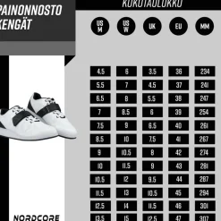 Painonnostokengät Nordcore Core, eri kokoja ja värejä