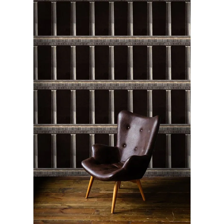 Paneelitapetti Mindthegap Athena Anthracite, 1.56x3m