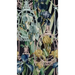 Paneelitapetti Mindthegap Fleurs Díris, 1.56x3m, antrasiitti/monivärinen