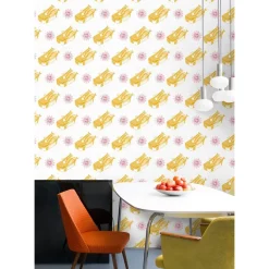 Paneelitapetti Mindthegap Sardines Yellow, 1.56x3m