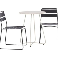 Parvekeryhmä Venture Home, ø60cm Bacong-pöytä + 2 Lina-tuolia