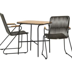 Parvekeryhmä Venture Home, 88x70cm Holmbeck-pöytä + 2 Bois-tuolia