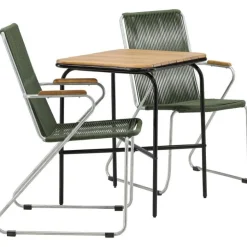 Parvekeryhmä Venture Home, 88x70cm Holmbeck-pöytä + 2 Bois-tuolia