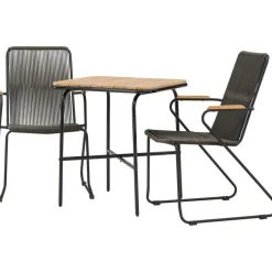 Parvekeryhmä Venture Home, 88x70cm Holmbeck-pöytä + 2 Bois-tuolia