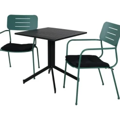 Parvekeryhmä Venture Home, 70x70cm Way-pöytä + 2 Nicke-tuolia