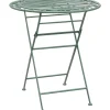 Parvekesetti Home4you Mint, pöytä + 2 tuolia, takorauta, antiikkivihreä