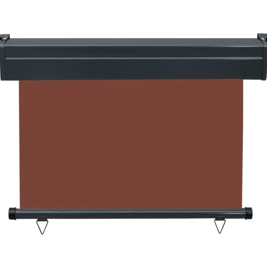 Parvekkeen sivumarkiisi, 105x250 cm, ruskea