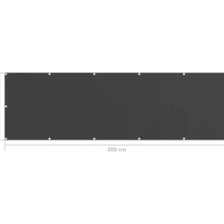 Parvekkeen suoja antrasiitti 90x300 cm hdpe