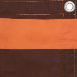 Parvekkeen suoja oranssi ja ruskea 90x600 cm oxford kangas