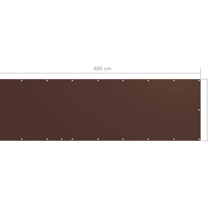 Parvekkeen suoja ruskea 120x400 cm oxford kangas