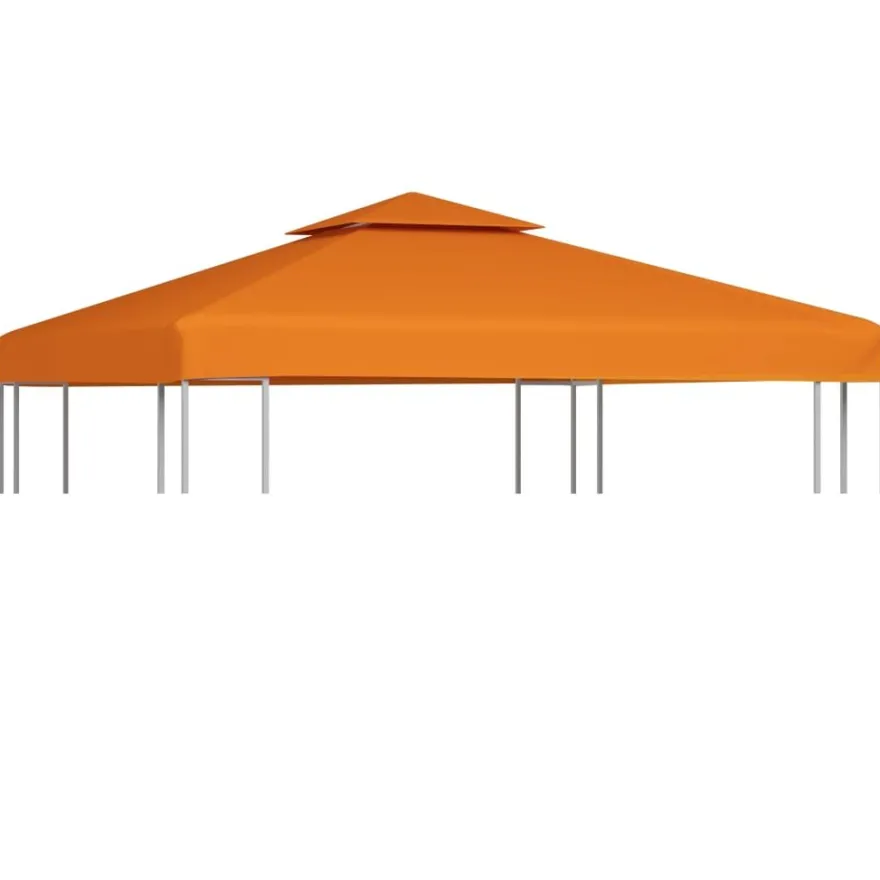 Paviljongin kangaskatto, 310g/m², terrakotta, 3x3m