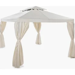 Paviljonki Bermuda 3x4m, luonnonvalkoinen