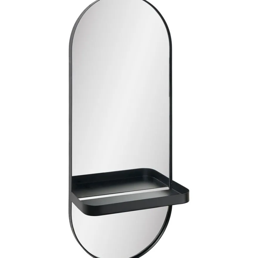 Peili hyllyllä House Nordic Olbia, 25x12x60cm, musta