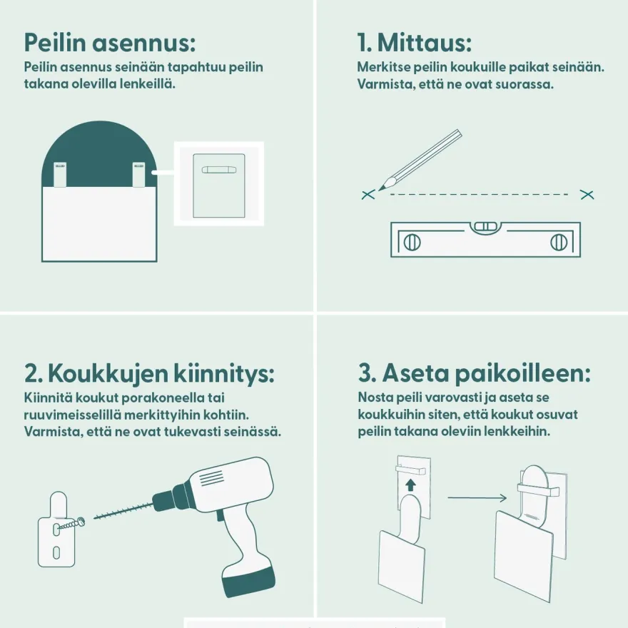 Peili Suomen Lasitehdas Pisara