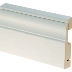 Peitelista johtokotelolla Maler, 19x90x2440mm, MDF, valkoinen