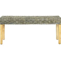 Penkki 110 cm luonnollinen kubu-rottinki ja täysi mangopuu