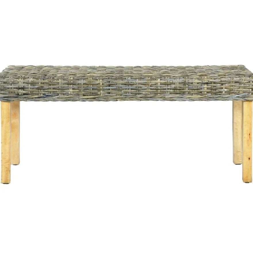 Penkki 110 cm luonnollinen kubu-rottinki ja täysi mangopuu