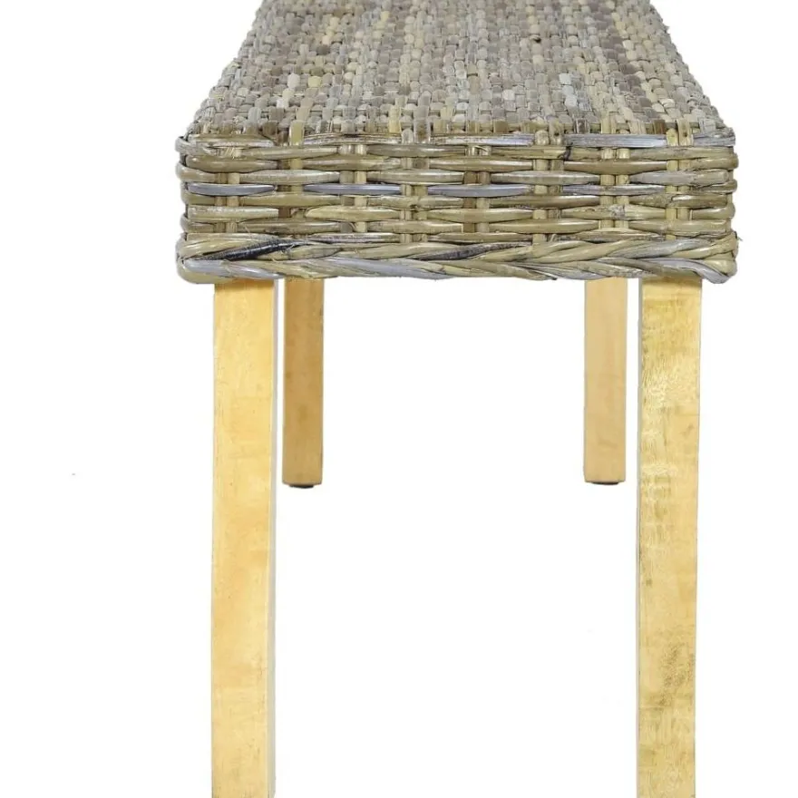 Penkki 110 cm luonnollinen kubu-rottinki ja täysi mangopuu