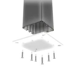 Pergola Home4you Mirador-111, 300x400cm, tummanharmaa