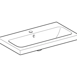 Pesuallas Geberit iCon Light Compact, 750x420mm, valkoinen