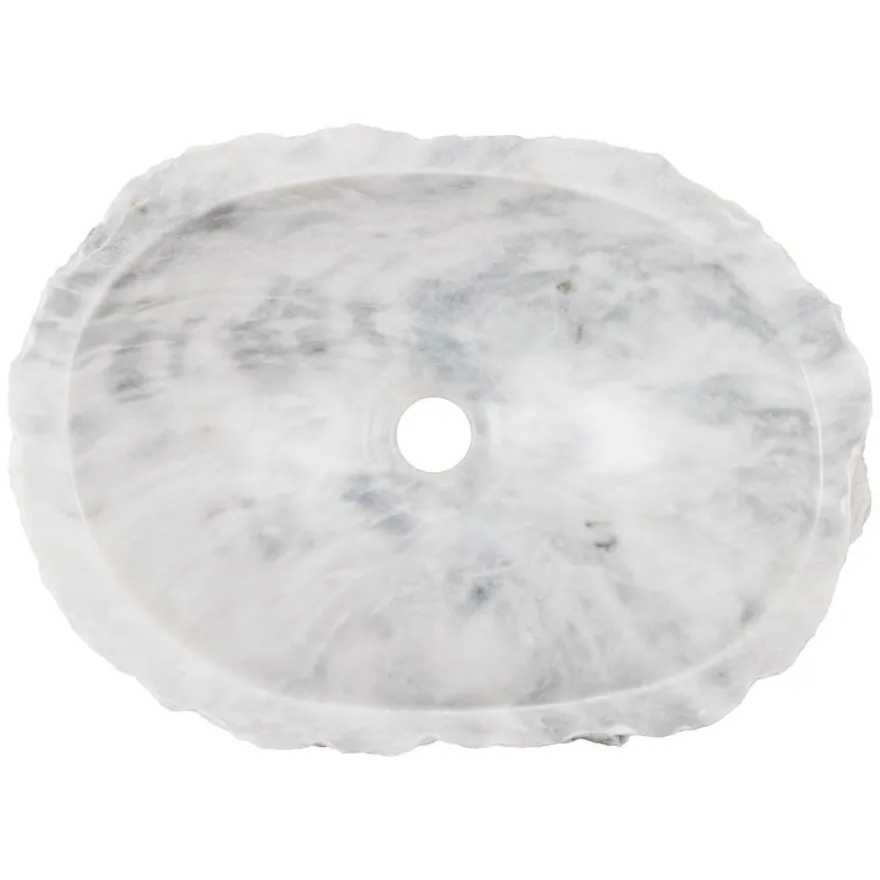 Pesuallas GemLook GL369, marmori, tasolle asennettava, ei hananreikää, 450x350x140 mm