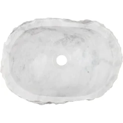 Pesuallas GemLook GL369, marmori, tasolle asennettava, ei hananreikää, 450x350x140 mm
