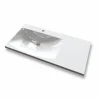 Pesuallas Grip Jojo 90, 900x505mm, valumarmori, vasen, valkoinen