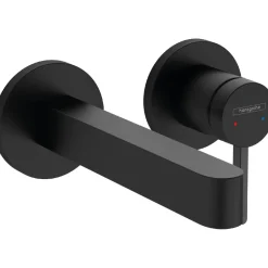 Pesuallashana Hansgrohe Finoris piiloasennus seinään juoksuputki 16,8 cm, mattamusta