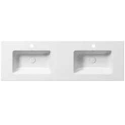Pesuallas Interia Pura Slim 142x46cm, ExtraGlaze-pinnoite, valkoinen