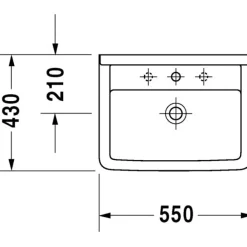 Pesuallas Starck, 550x420mm