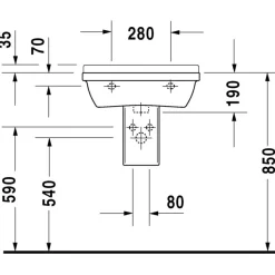 Pesuallas Starck, 550x420mm
