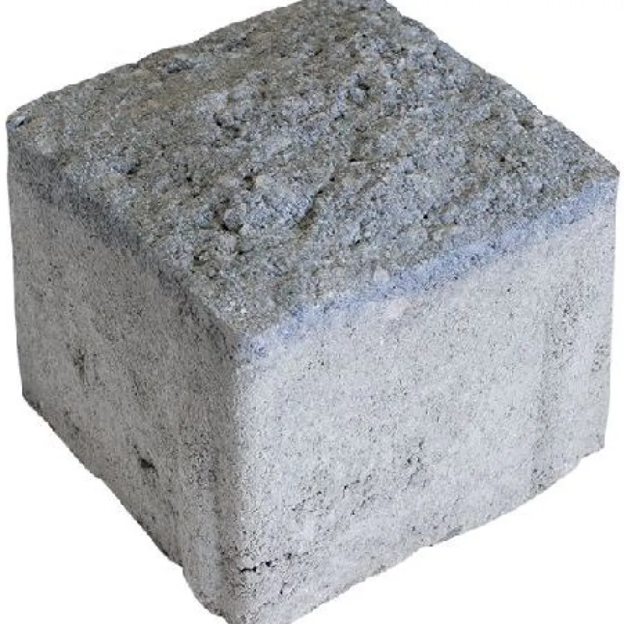 Pihakivi Rudus Artik-noppa, 92x92x80mm, profiloitu, hienopesty, tummanharmaa