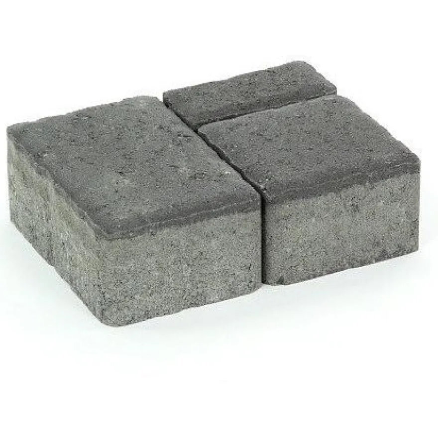 Pihakivisarja Rudus Milano-kivet, 80mm, sileä, musta