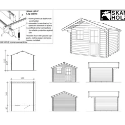 Pihamökki Skan Holz Narvik 2, 9m²