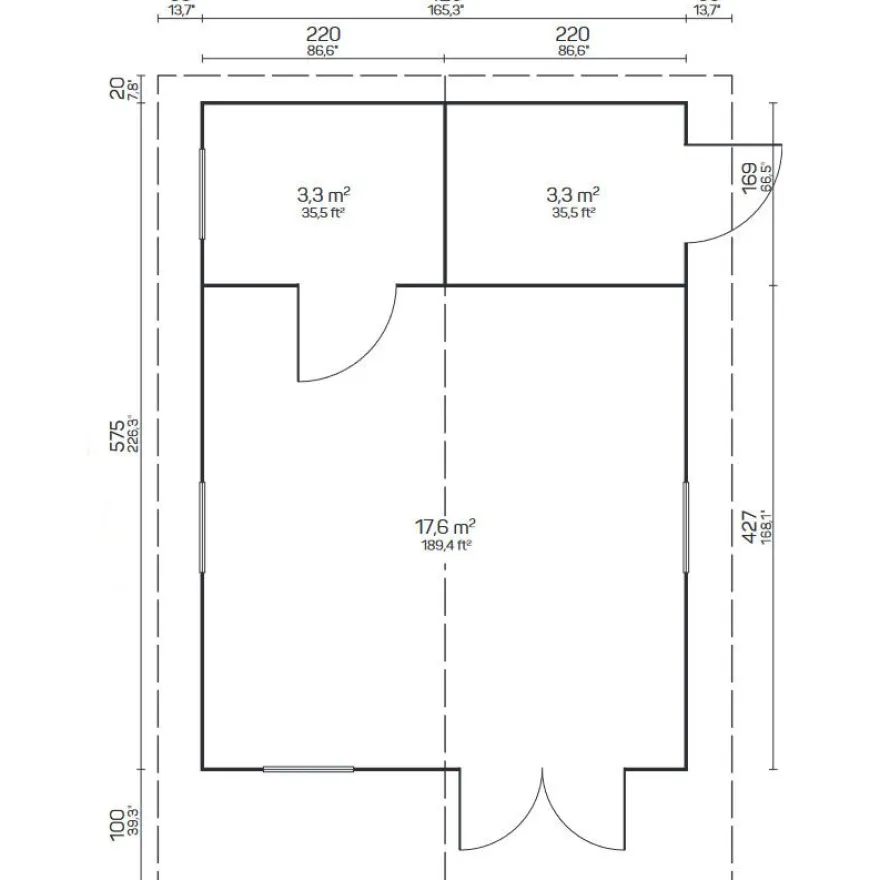 Pihamökki Tene Gotland B, 70mm, 24.1m²