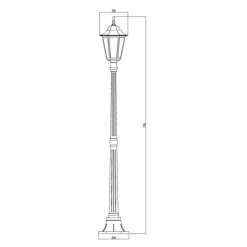 Pihapiirivalaisin Airam KARTANO - KARTANO PKK-1-U E27 100W MU