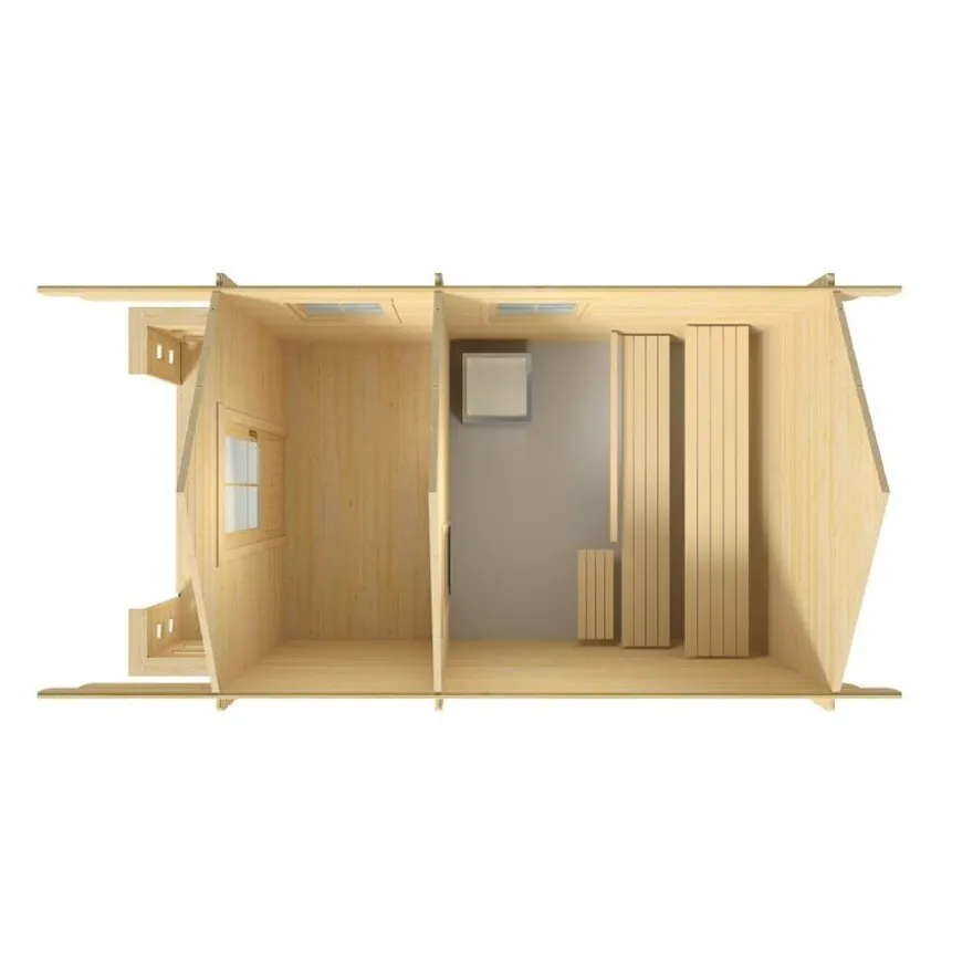 Pihasauna Luoman Lillevilla 7-5 Tiira, 10.3 + 2.3m²