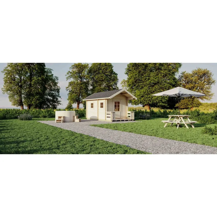 Pihasauna Luoman Lillevilla 7-5 Tiira, 10.3 + 2.3m²