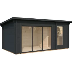 Pihasauna Palmako Sanna, sis. tuplalasilla liukuovet 12,8 m²